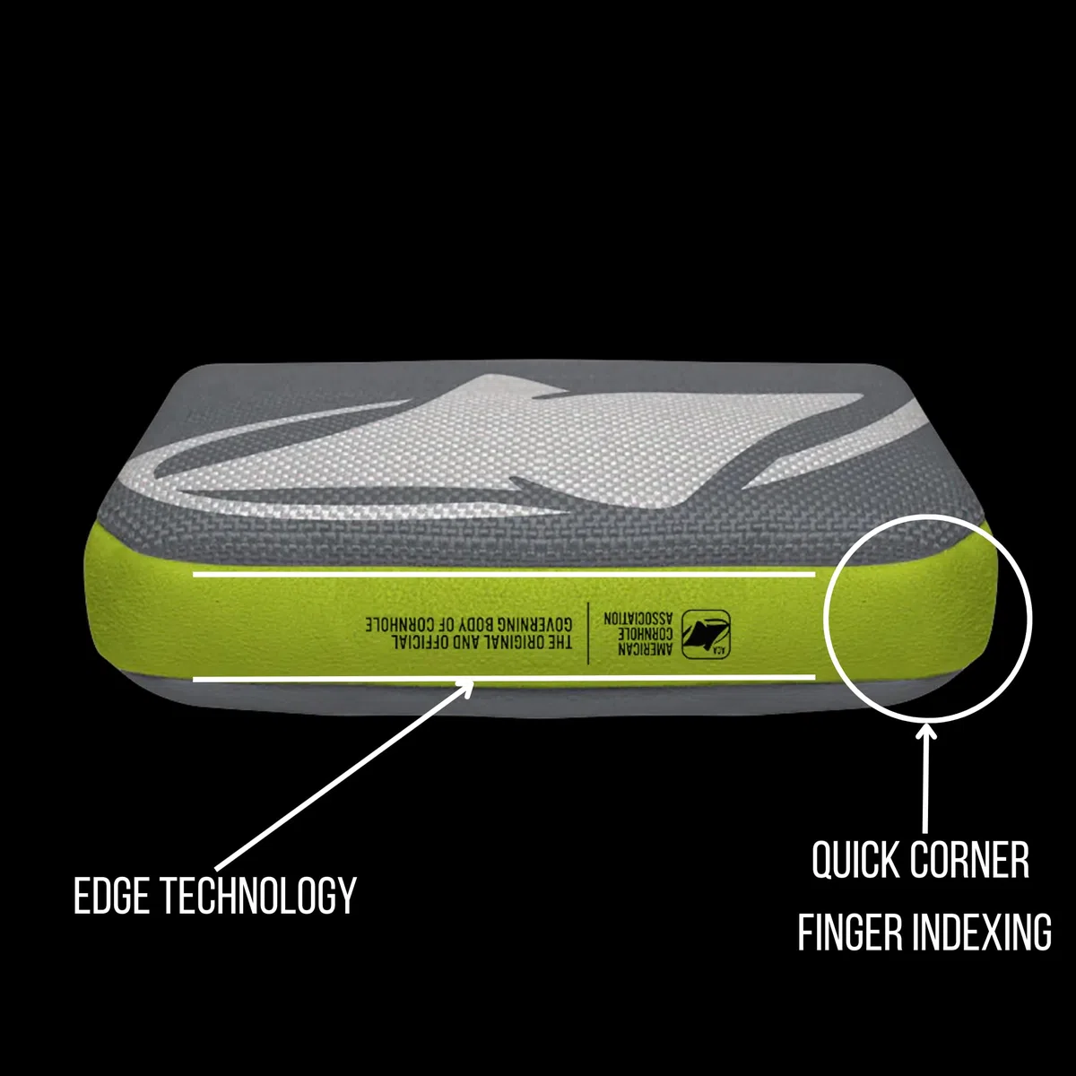 ACA Professional Cornhole Bags Dual Sided Edge Technology Synergy Touring Pro Regulation 6x6 Pro 4er Set