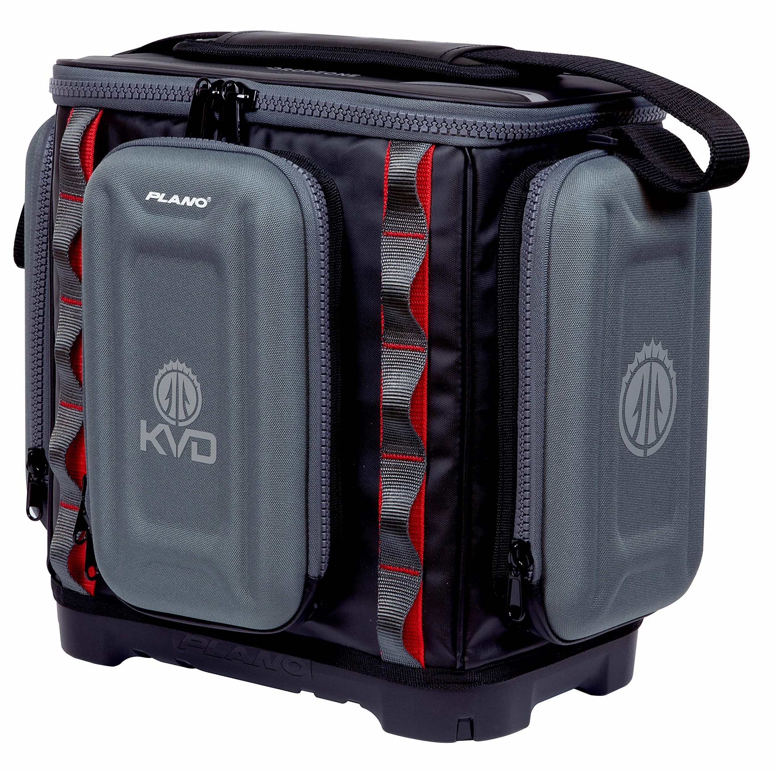 PLANO Unisex-Erwachsene PLABK360 KVD 3600 Signature Angeltasche, Grau/Rot/Schwarz