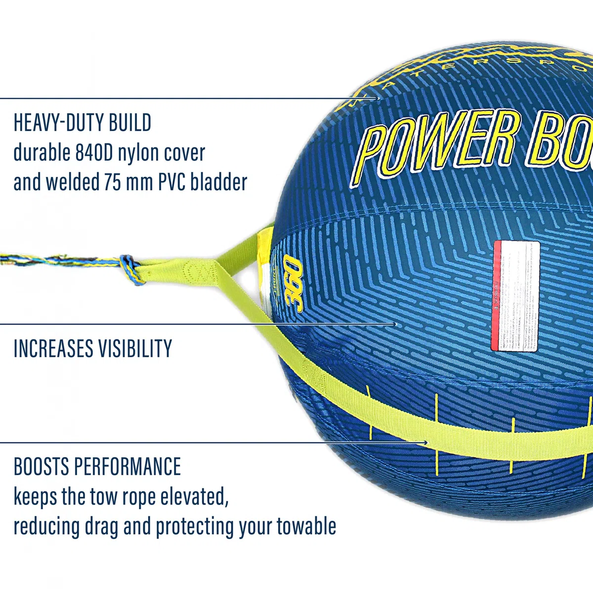 Paradise Water Sports - Booster Ball, Abschleppbares Schlauchseil, Performance Power Boost Ball