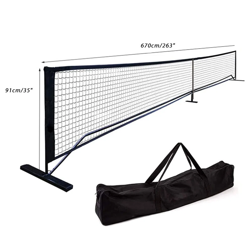 Tragbares Badminton Netz Set mit Stand-Tragetasche,Volleyballnetz für den Indoor-Strandsport im Freien -Rahmen Metallrahmen Stan für Tennis, Fußball, Pickleball, Kinder-Volleyball