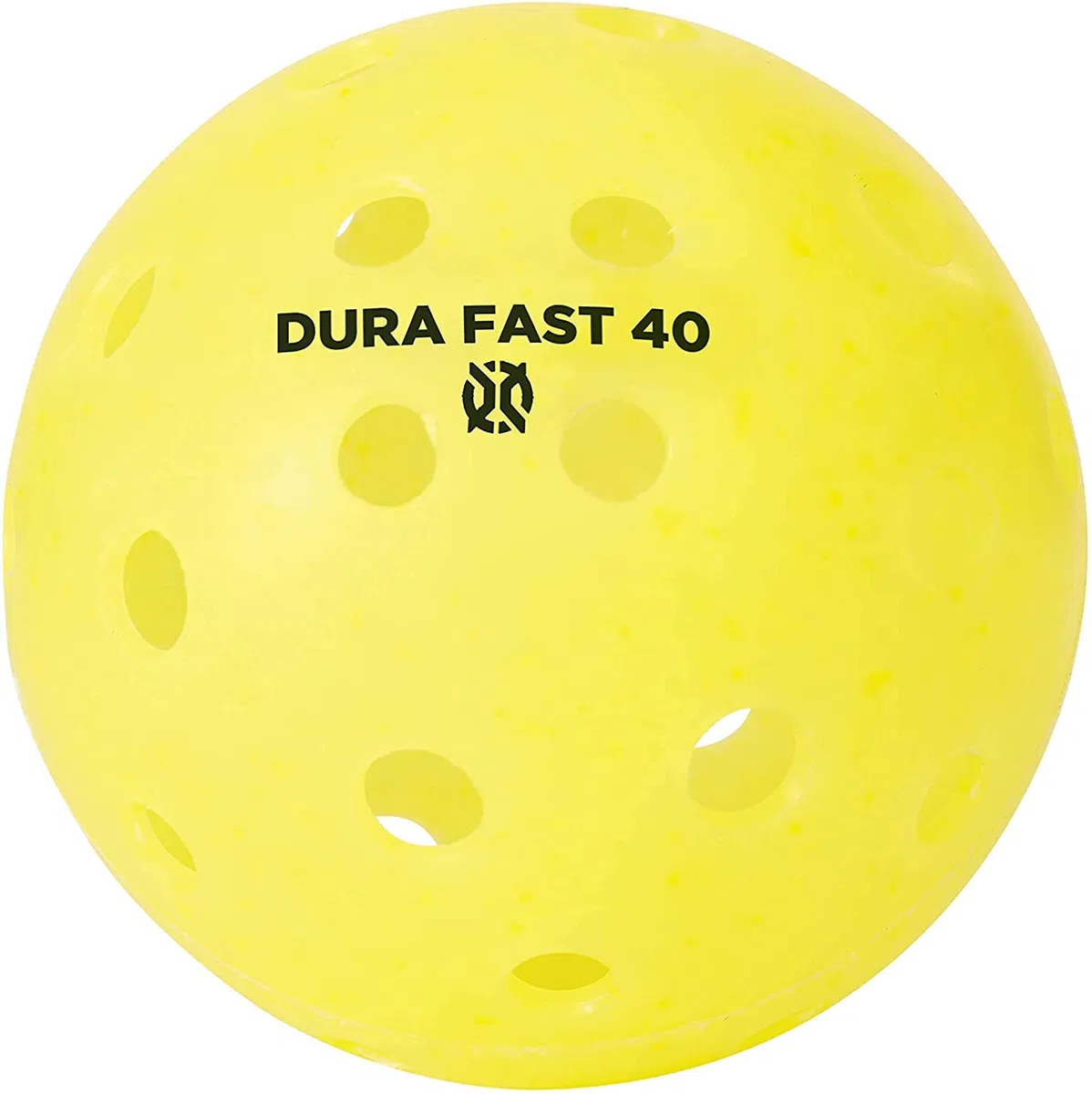 Dura Fast 40 Pickleball-Bälle, Outdoor-Pickleball-Bälle, Neonfarben oder Gelb, USAPA-genehmigt und genehmigt für Turnierspiele, professionelle Leistung, Gelb, 24 Stück