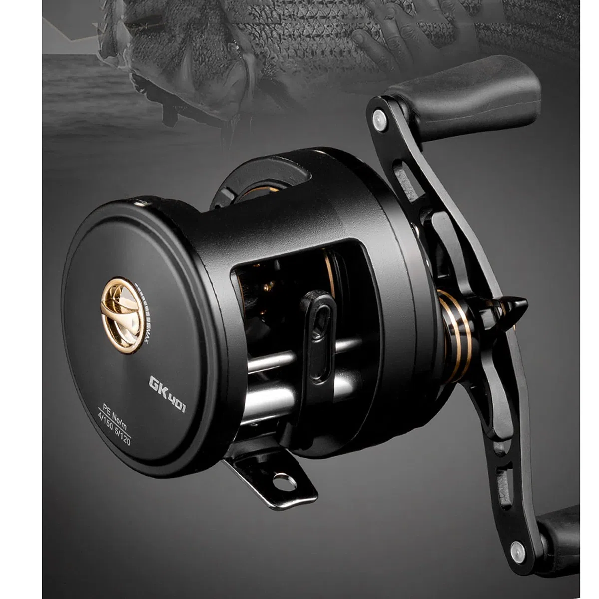 caihuashopping Angelrolle All-Metal-Ultraleicht-Angelrolle Langstrecken-Fischereiboot Angelrolle 1 2KG Super Brake Fishing Rolle Spinnrolle (Size : Left-Handed)
