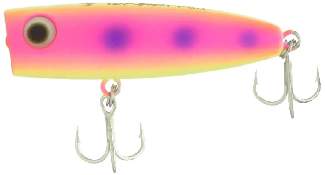 YAMASHITA L11P 603842 Popper Pop Queen F50 2.0" (50mm), 0.2oz (5g), Matte Pinky Yellow