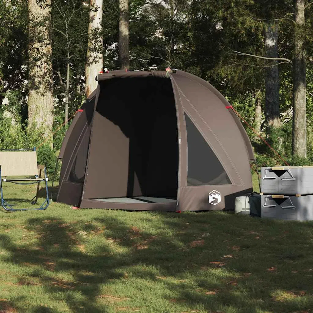 Angelzelt Braun Wasserdicht x x aus 185T Polyester PU Beschichtung Schlafkabine mit Tragetasche für Angeln, Camping, Regen