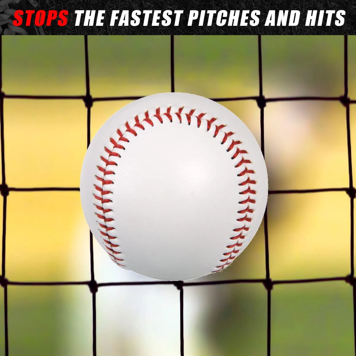 Syhood Baseball-Schlagkäfignetz, strapazierfähig, Cricket-Softball-Schlagübungsnetz, tragbarer Pitching-Käfig, Training, Sport, Barriere-Netz, Bildschirm für Hinterhof, Outdoor (Rahmen Nicht im