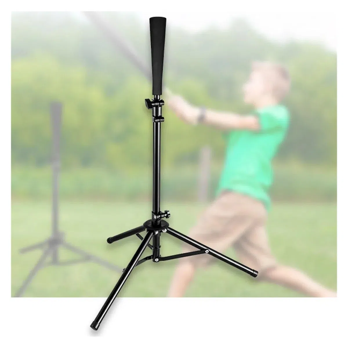 Batting Tee Baseball Batting Tee Stativ Verstellbares for Schlagtraining Praxis Tragbar Faltbar