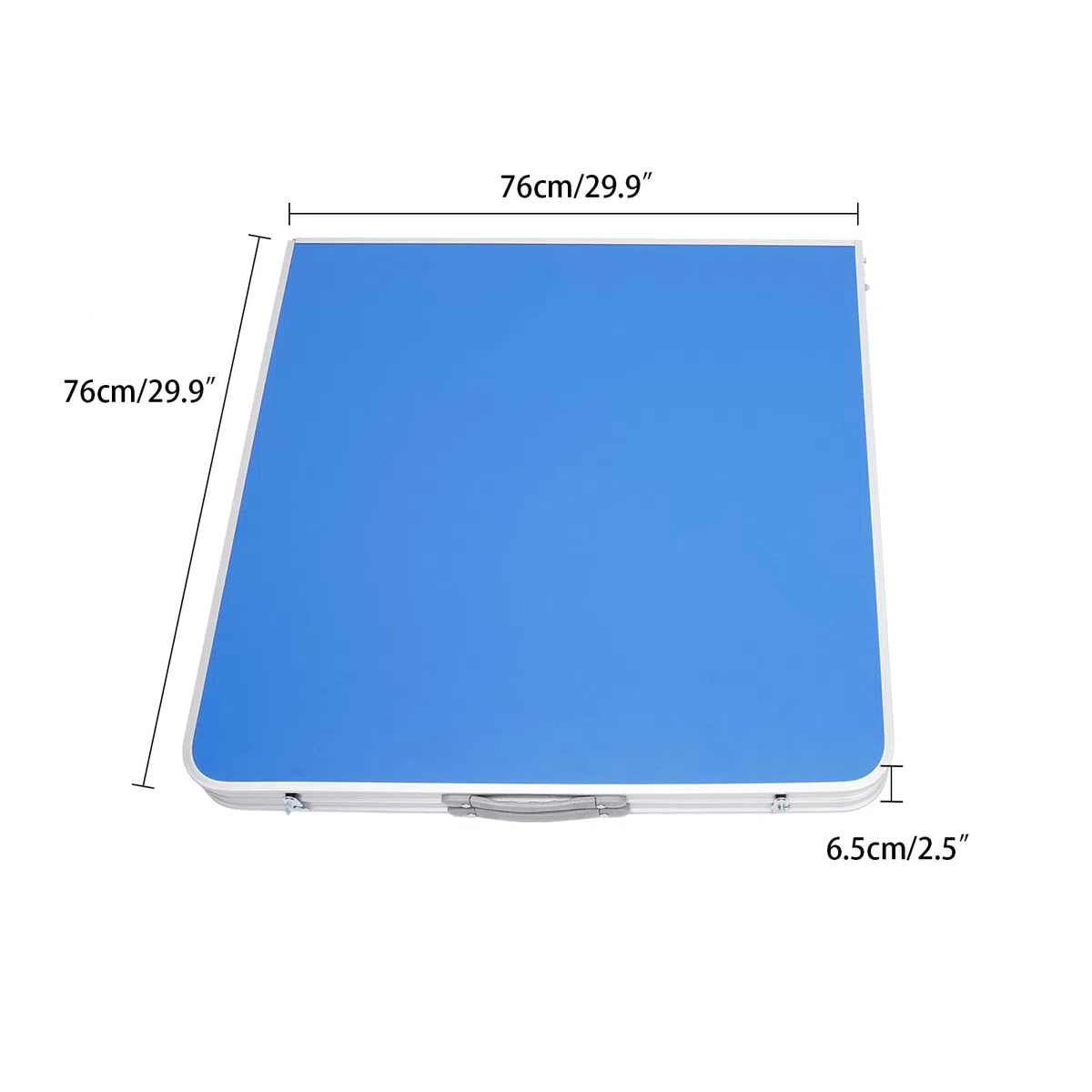 Tischtennisplatte Klappbar, Klein Ping Pong Tisch Indoor Outdoor Tischtennistisch Freizeit Tischtennisplatte mit 3 Bälle und 2 Schläger, 152 x 76 x 76cm