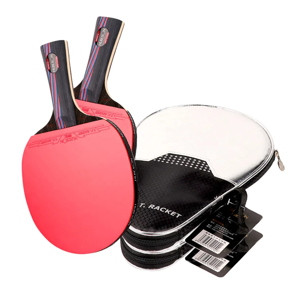 Tischtennisschläger, Tischtennisschläger for Sporttraining, ITTF-zugelassener Gummi, Carbon-Tischtennisschläger auf Leistungsniveau, 1 Packung, kurzer Griff