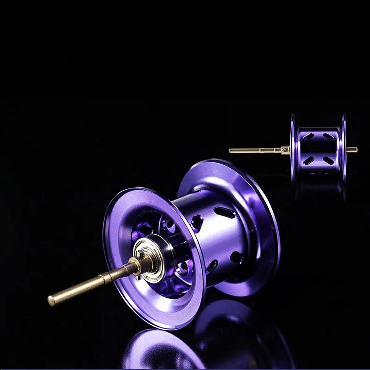 Angelrolle Das neue Aluminiumlegierungs-Universal-Wassertropfenrad, verbesserte Version, ultralichtliches und superhartes Metall langes Gussrad Spinnrolle ( Size : Style A is right-handed )
