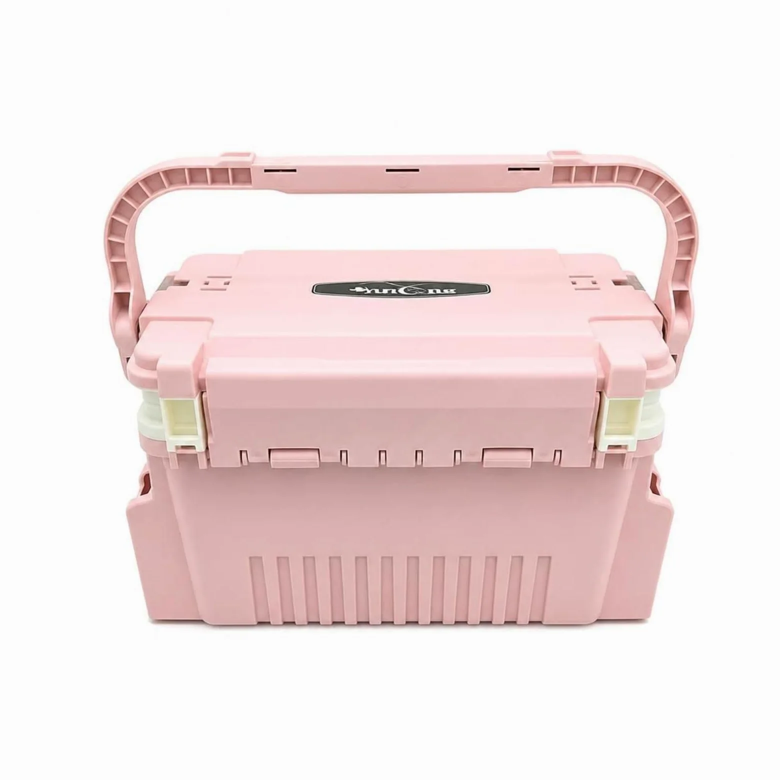 Angelkoffer Gerätekasten Köderbox mit Organisiertem Innenraum Deckelfächern Seitenteilen Schnappverschluss Tragegriff, Color to 8, Groß