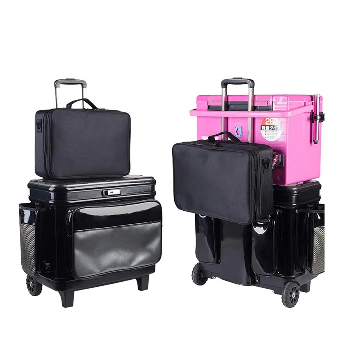 Angelzubehör Big Angle Tackle Box Carpf Angeln Werkzeugkasten Multifunktionsgriff Angelbox Karpfen Angelfall Angelzubehör Tragbar Kleinteilebox (Color : Small)
