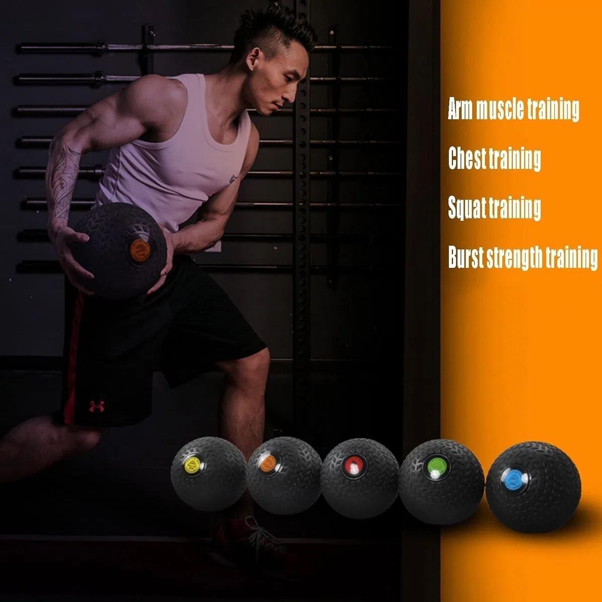 Medizinbälle Medizinball-Slam-Kugel, Schwarzer Niedriger Stretch-Fitness-Ball Mit Einer Strukturierten Oberfläche, Verwendet Für Körperliche Übung, Cross-Training Aerobic (Size : 10kg/22lb)