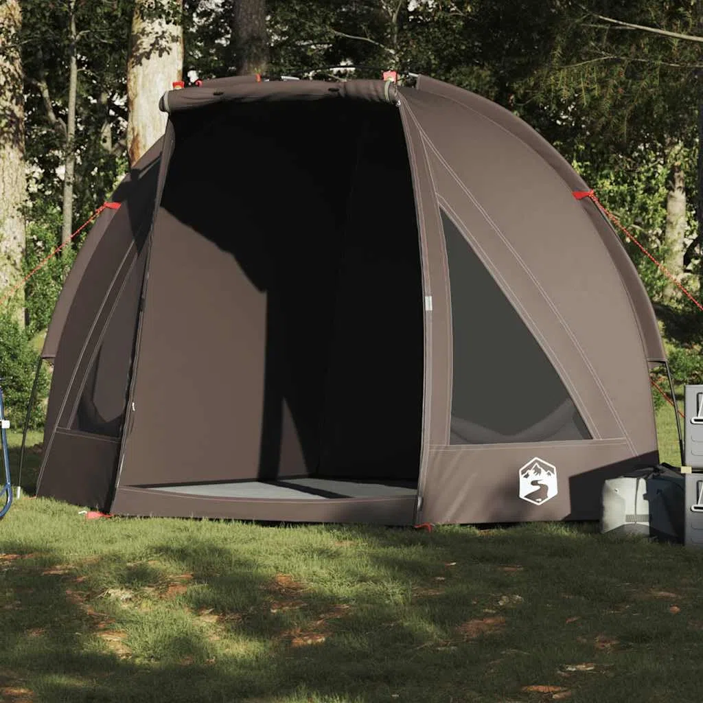 Angelzelt Braun Wasserdicht x x aus 185T Polyester PU Beschichtung Schlafkabine mit Tragetasche für Angeln, Camping, Regen