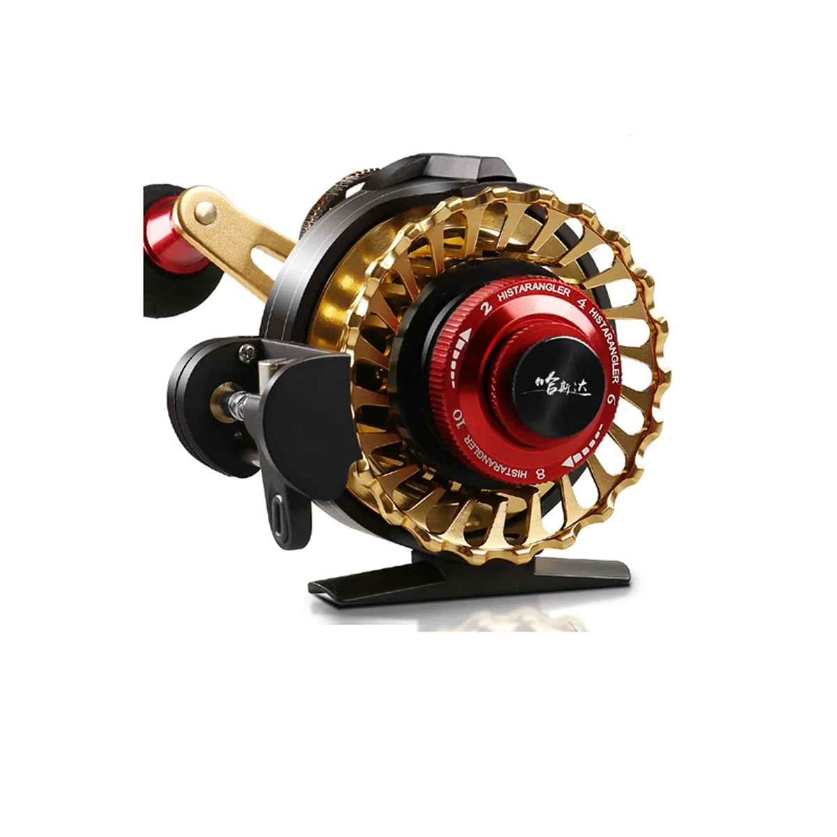 caihuashopping Angelrolle Metall-Micro-Blei-Floß-Angelrolle mit automatischer Anordnung von magnetischen Rollen Spinnrolle (Size : Style B Left-Handed)