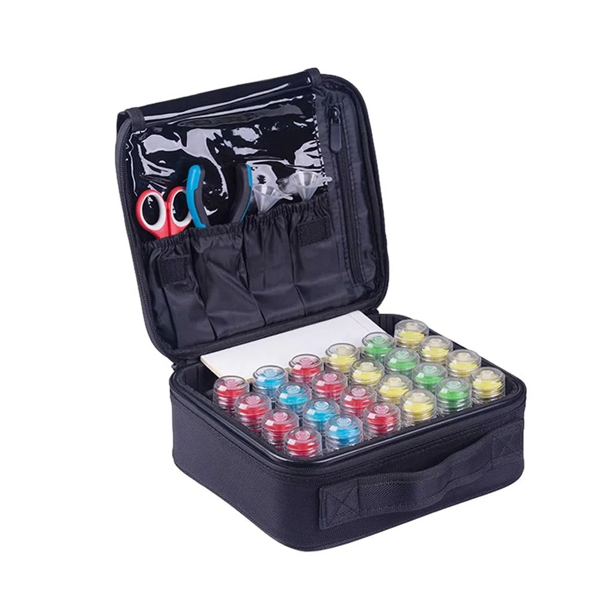 Angelzubehör Big Angle Tackle Box Carpf Angeln Werkzeugkasten Multifunktionsgriff Angelbox Karpfen Angelfall Angelzubehör Tragbar Kleinteilebox (Color : Small)