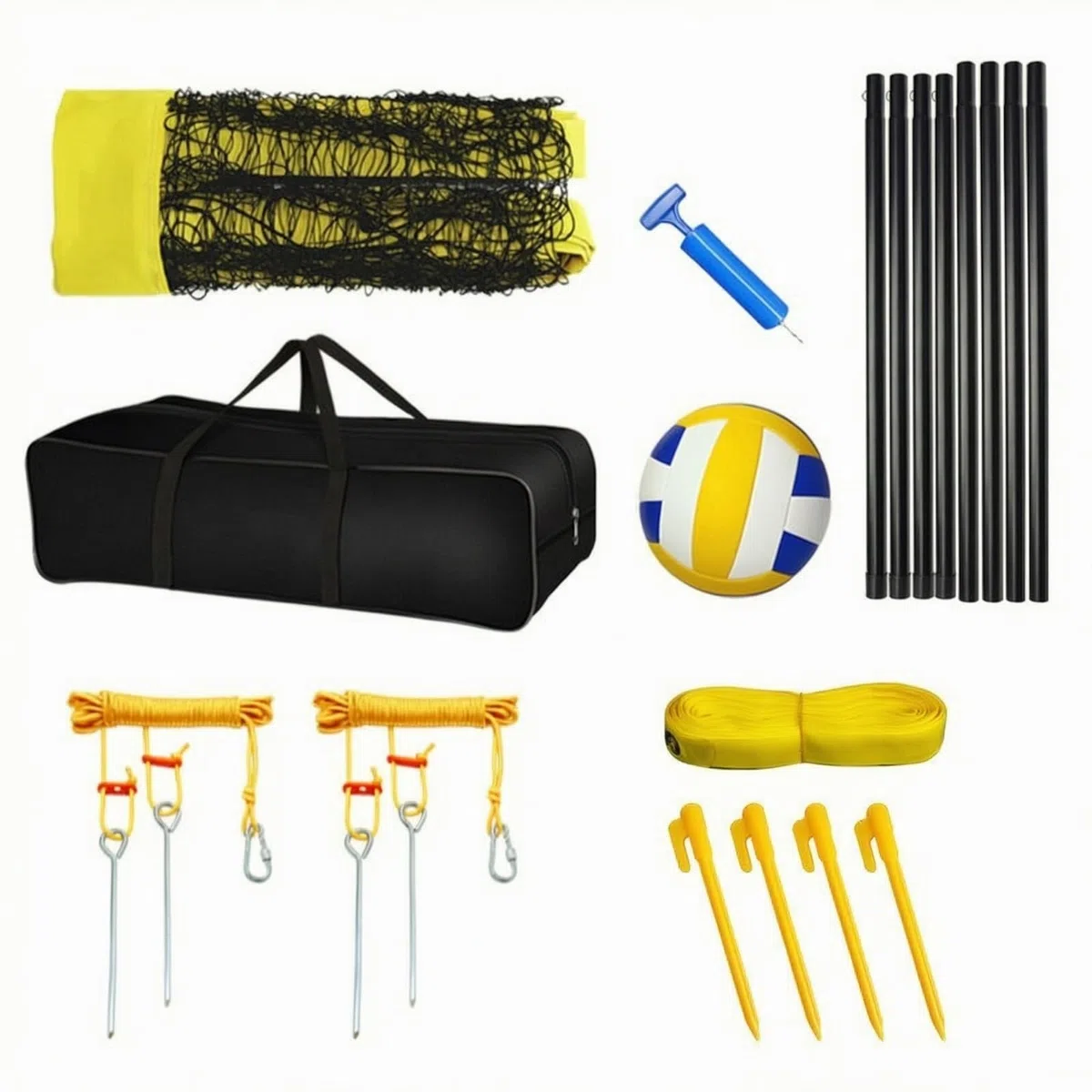 mobiles Volleyballnetz-Set