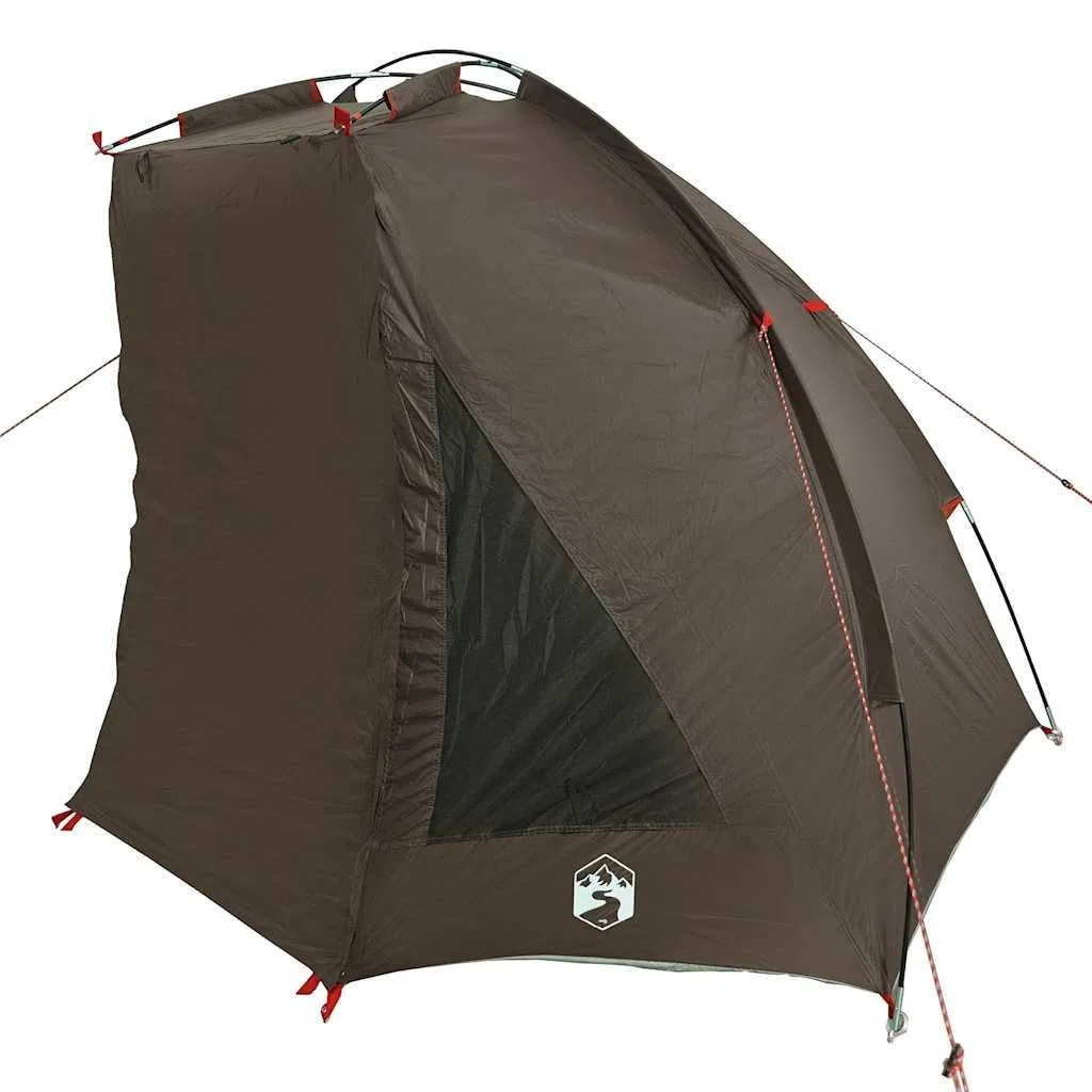 Angelzelt Braun Wasserdicht x x aus 185T Polyester PU Beschichtung Schlafkabine mit Tragetasche für Angeln, Camping, Regen