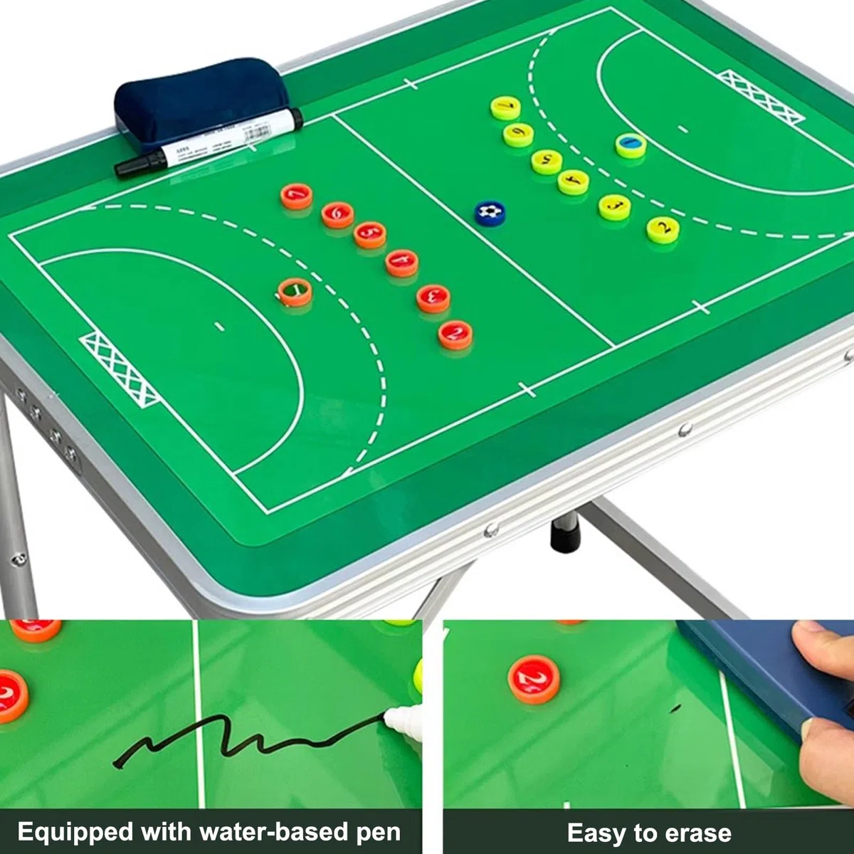 Taktikmappe für Trainer Coach Board, Handball-taktiktafel, Abwischen Markierungstafel für Handballtraining, Trainingsausrüstung, Beschreibbar und Löschbar